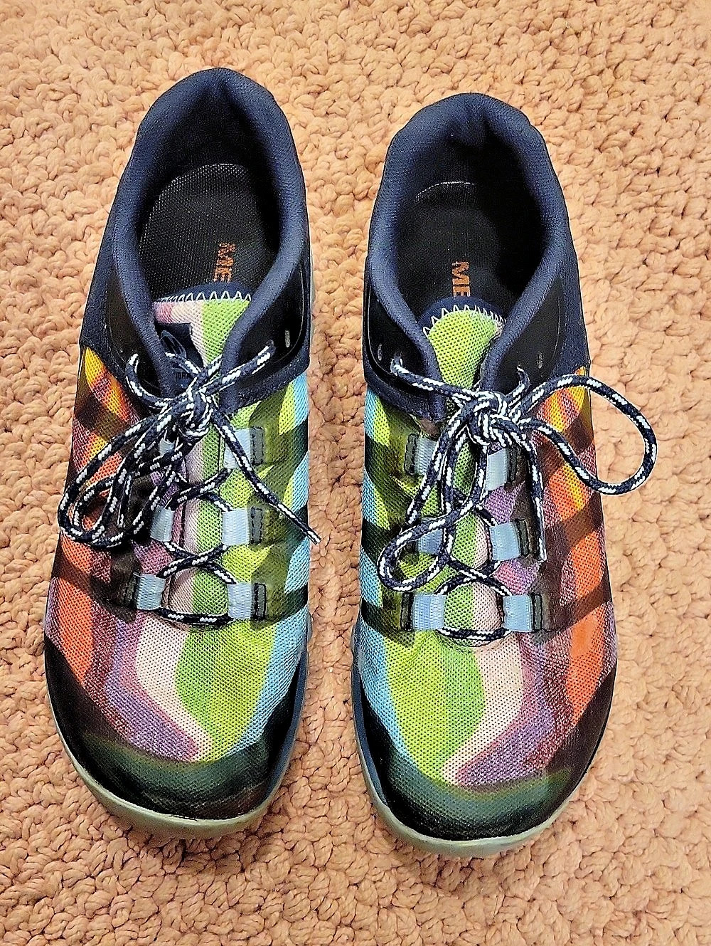 Merrell Antora 2 Rainbow Color Block Athletic Shoes